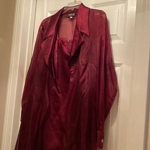 Onyx nite formal dress sleeveless with full length jacket